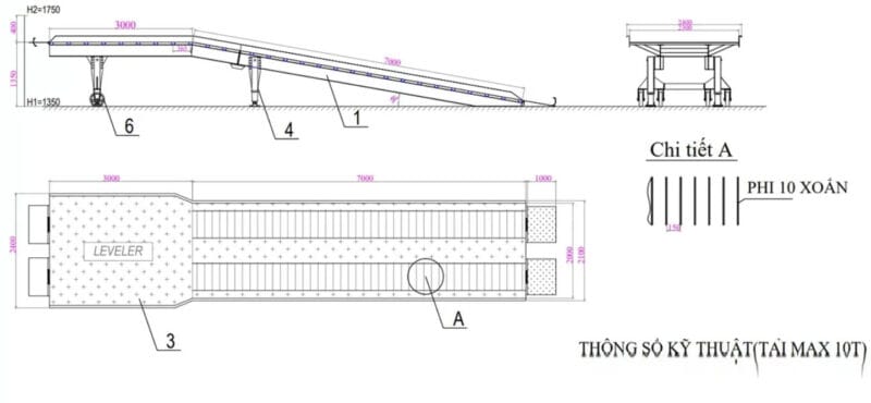 Cầu Công NTK thiết kế bản vẽ cầu dẫn theo yêu cầu của khách hàng 