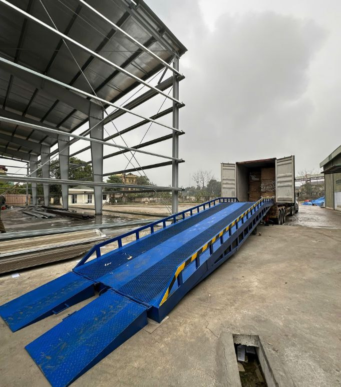 Cầu dẫn 10 tấn 4 Thông số cầu dẫn xe nâng 10 tấn đáp ứng các tiêu chuẩn an toàn