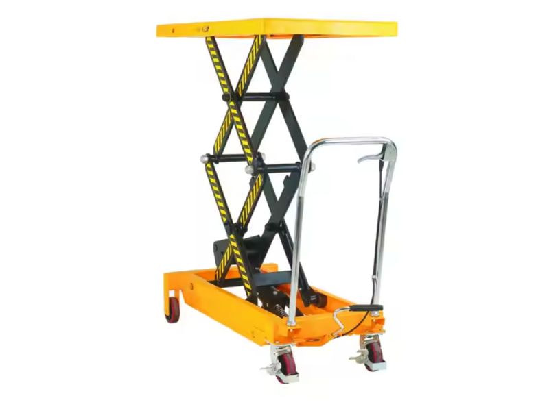 Xe nâng mặt bàn 800kg 2 Xe nâng mặt bàn được ứng dụng trong nhiều công việc khác nhau