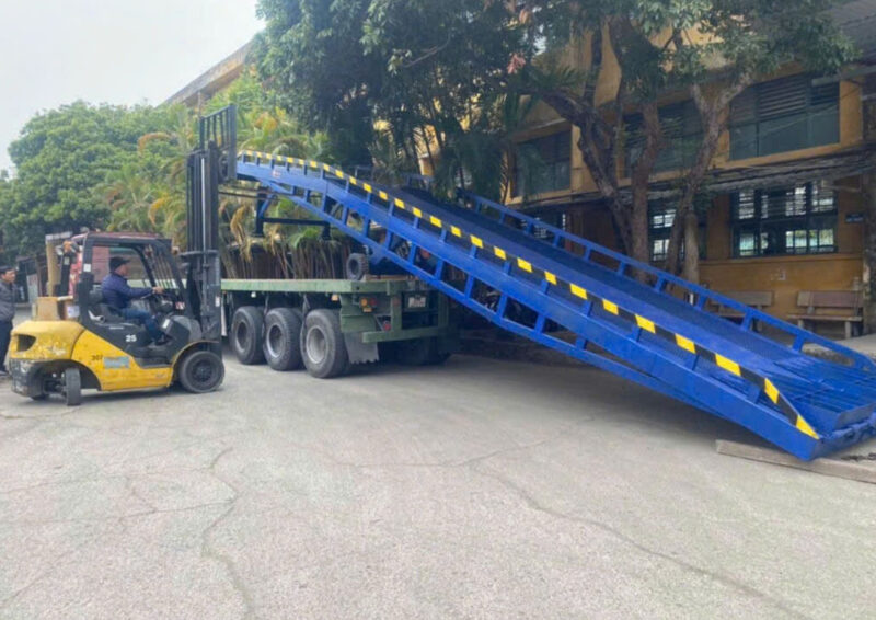 Quy Trình Sản Xuất, Lắp Đặt và Bàn Giao Cầu Lên Container 6 Cầu Công NTK - nhà cung cấp cầu dẫn lên xe conntainer uy tín