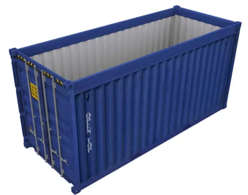 Các loại container phổ biến trong vận chuyển 6 Container mở nóc thuận tiện cho việc xếp dỡ hàng hóa cồng kềnh